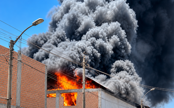 Incendio en Puente Piedra: 23 unidades de bomberos atienden emergencia en fábrica
