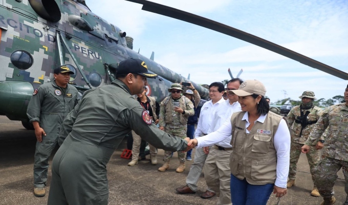 Keiko Fujimori llega a Madre de Dios para inaugurar obras eléctricas millonarias