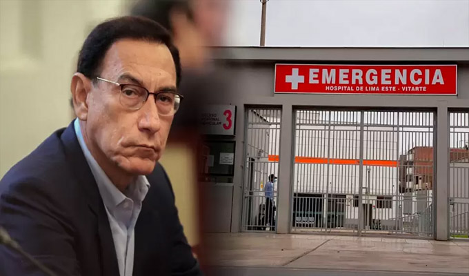 Martín Vizcarra fue trasladado de emergencia al hospital de Ate tras sufrir cólico renal
