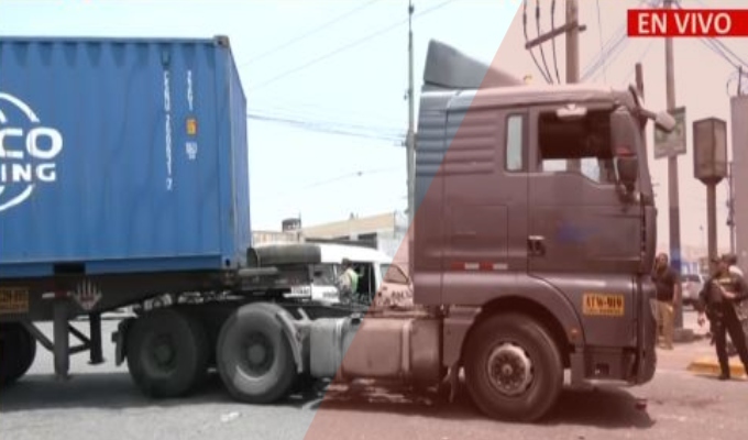 Tráiler atropella a esposos que cruzaban la vía: vecinos responsabilizan a la Policía