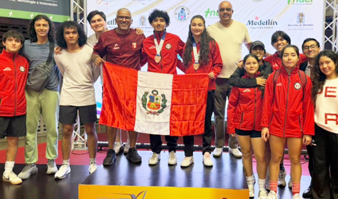 Perú suma medallas en el Sudamericano de Esgrima 2026 que se realiza en Colombia