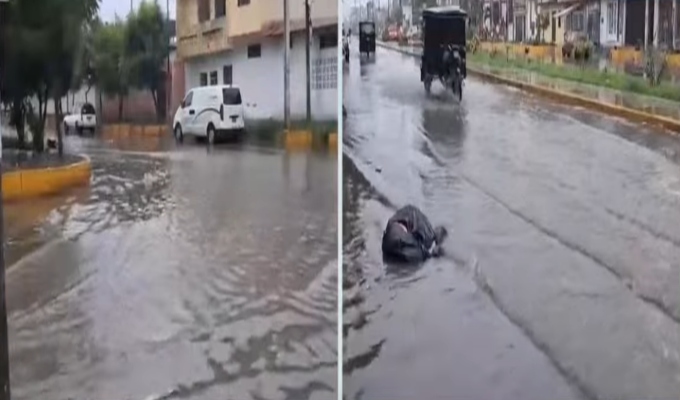 Lluvia ligera provoca acumulación de agua y colapso de desagües en Tumbes