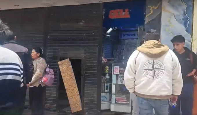 Roban 200 mil soles de una galería de Huancayo: ladrones desactivan cámaras de seguridad