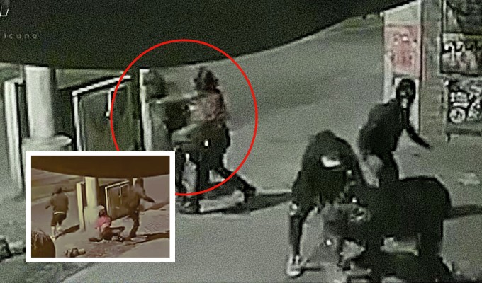¡Impactantes imágenes! Pareja es atacada por tres sujetos en San Juan de Lurigancho