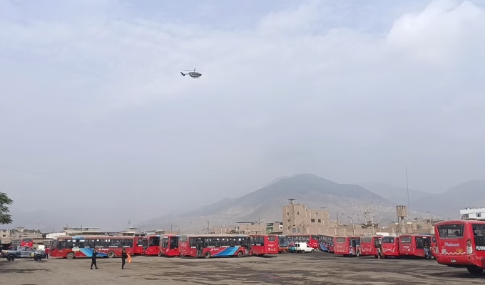 Policía desplegará patrullaje aéreo en 63 patios de maniobras de Lima norte