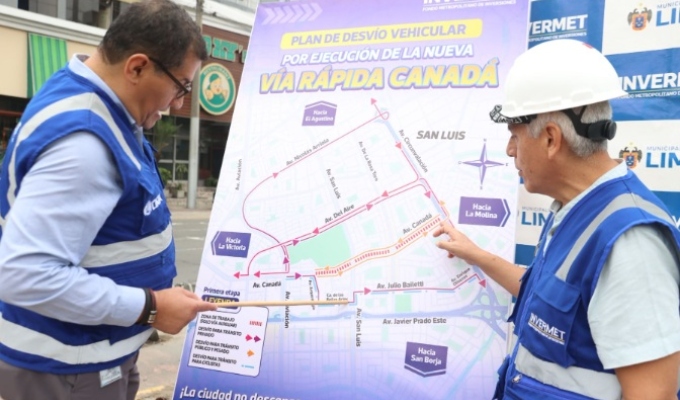 ¡Atención conductores! Este martes 27 inicia desvío vehicular por ejecución de nueva vía rápida Canadá