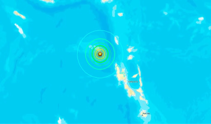 Temblor hoy en el mundo: sismo de magnitud 5,8 se registró en Vanuatu