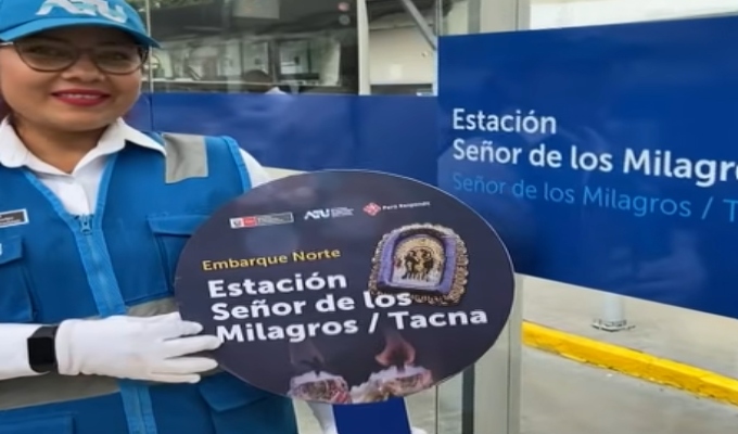 Estación Tacna del Metropolitano cambia de nombre a "Señor de los Milagros"