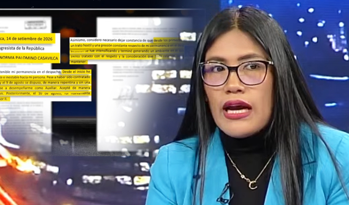 Catherin Palomino responde tras denuncia de su exasesor por presunto recorte de sueldos