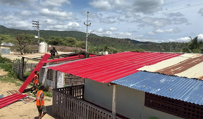 Tumbes: Ejército y municipio reparan casas que resultaron afectadas por aterrizaje de helicóptero