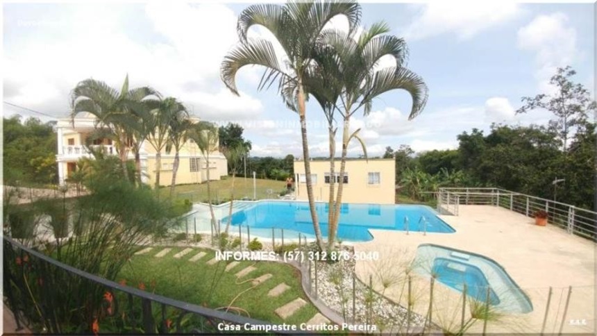 Casa Campestre en alquiler temporal en Cerritos, Pereira en arriendo en Cerritos