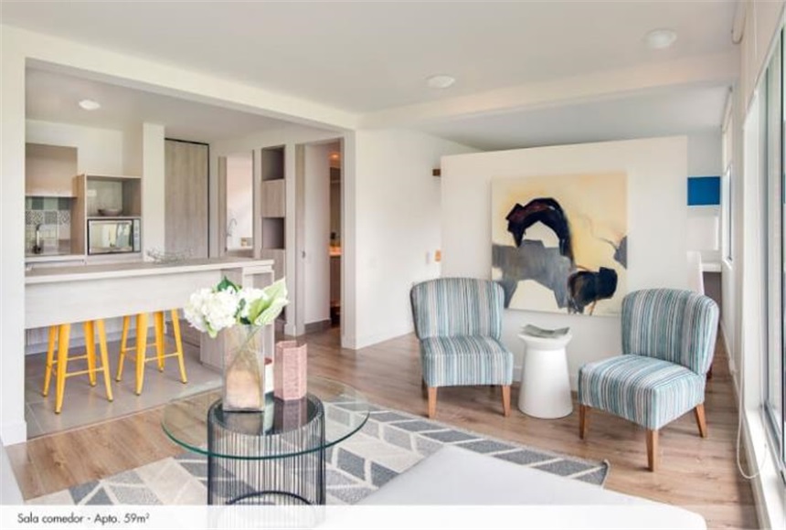 Apartamento de 1 alcoba en venta en Samaria, Chía, 59 m² · foto 2 de 18