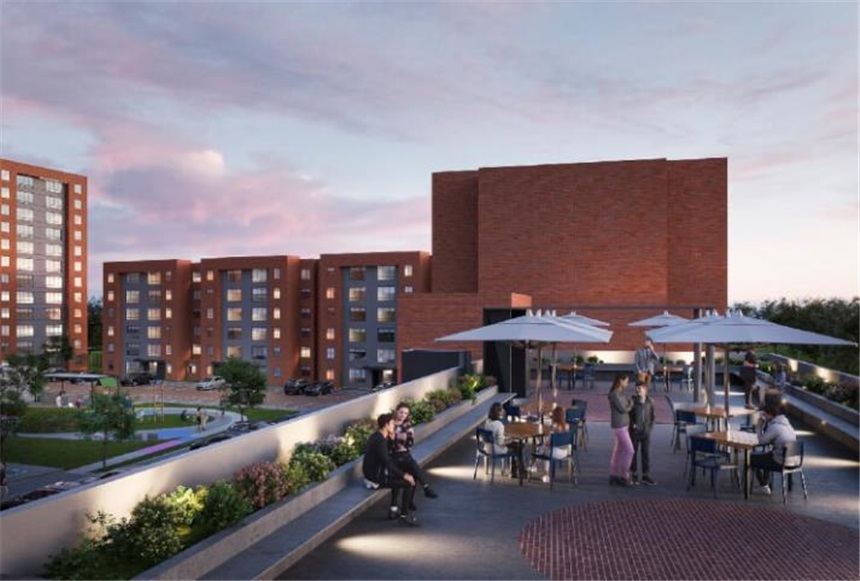 Apartamento de 2 alcobas en venta en Lagos De Torca, Bogotá, 45 m² · foto 4 de 4