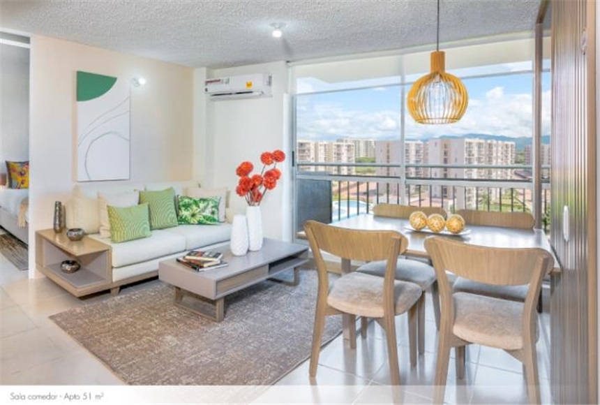 Apartamento de 2 alcobas en venta en Las Palmas, Ricaurte, 51 m² · foto 4 de 11