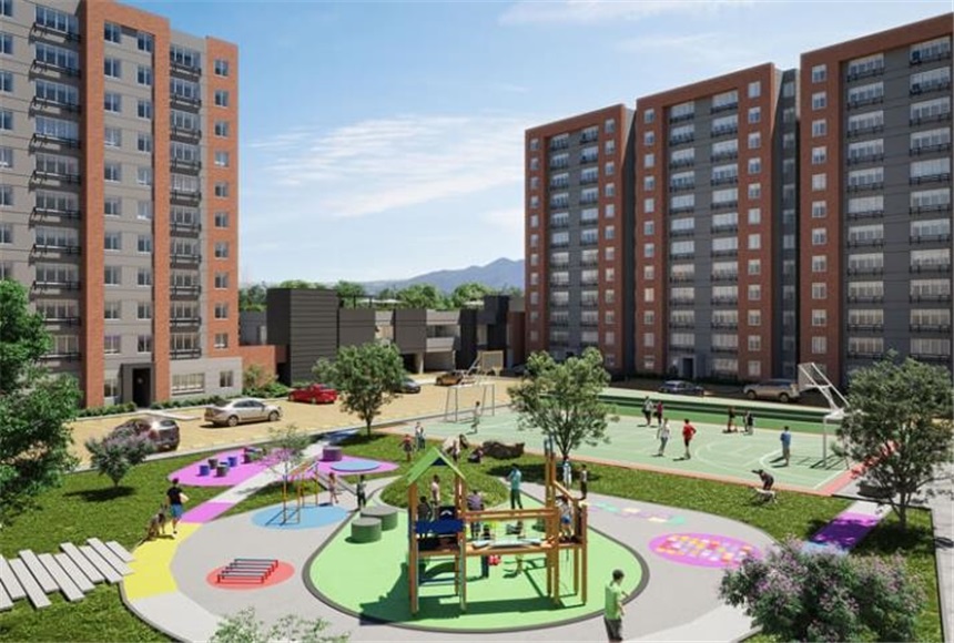 Apartamento de 2 alcobas en venta en Lagos De Torca, Bogotá, 45 m² · foto 2 de 2