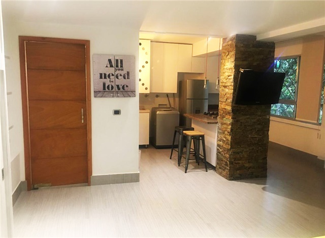 Apartamento de 1 alcoba en arriendo en Provenza, Medellín, 42 m² · foto 2 de 9
