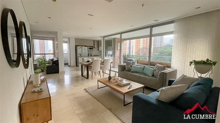 Apartamento de 3 alcobas en arriendo en Las Lomas, Medellín, 140 m² · foto 4 de 12