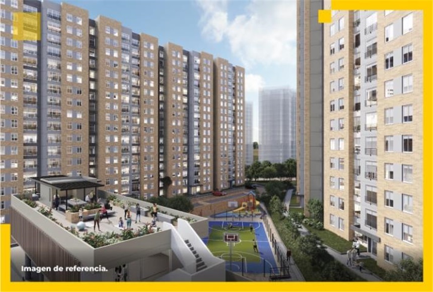 Apartamento de 2 alcobas en venta en Ciudadela Del Portal, Bogotá, 51 m² · foto 3 de 12