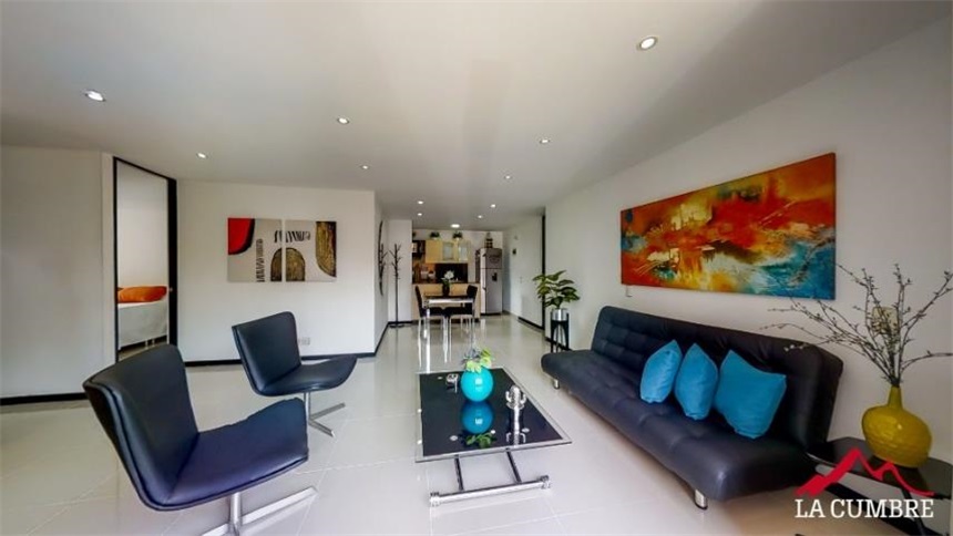 Apartamento de 2 alcobas en arriendo en Villa Carlota, Medellín, 75 m² · foto 3 de 12