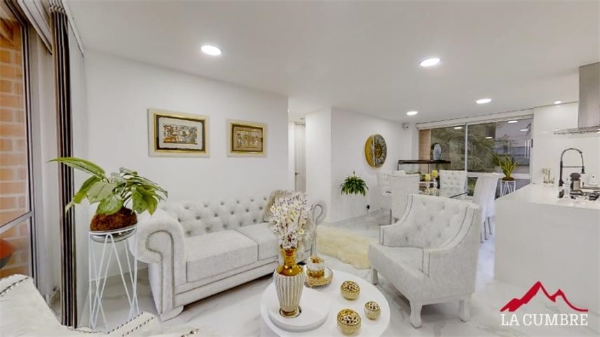 Apartamento de 2 alcobas en arriendo en Los Balsos, Medellín, 100 m² · foto 3 de 12