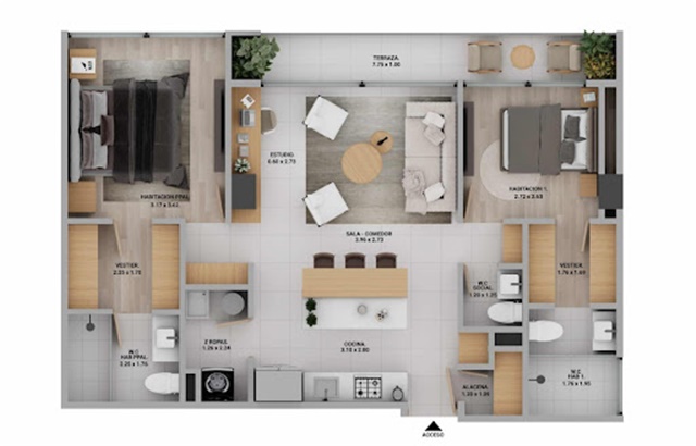 Apartamento en venta en Zuñiga, Medellín · foto 9 de 23