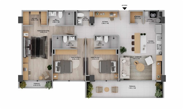 Apartamento en venta en Zuñiga, Medellín · foto 11 de 23