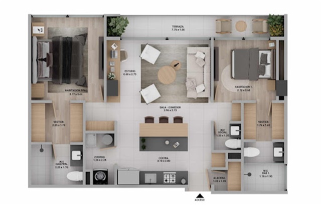 Apartamento en venta en Zuñiga, Medellín · foto 12 de 23
