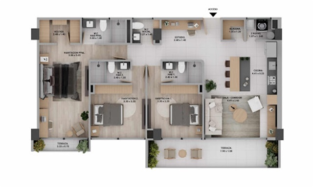 Apartamento en venta en Zuñiga, Medellín · foto 14 de 23