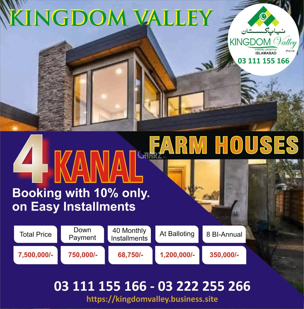 4 Kanal Residential Land for Sale in Rawalpindi Kingdom Valley