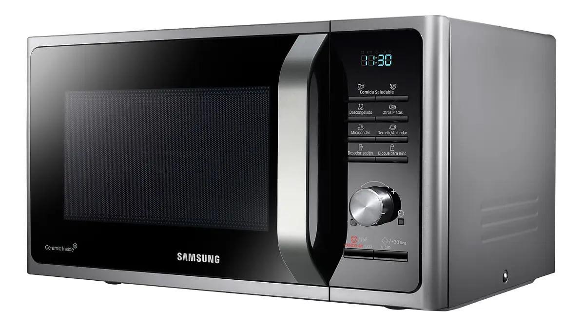 Microondas Digital Negro 23Lts Grill Mg23f3k3tak Samsung