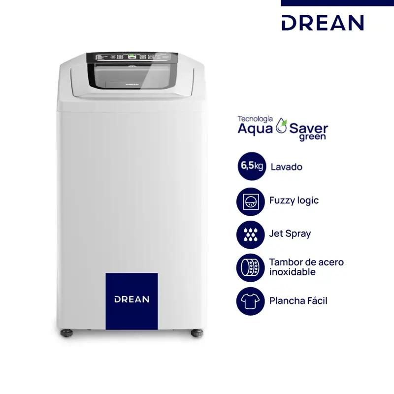 Lavarropas Carga Superior Drean Neo 658 Fuzzy Concept Cts