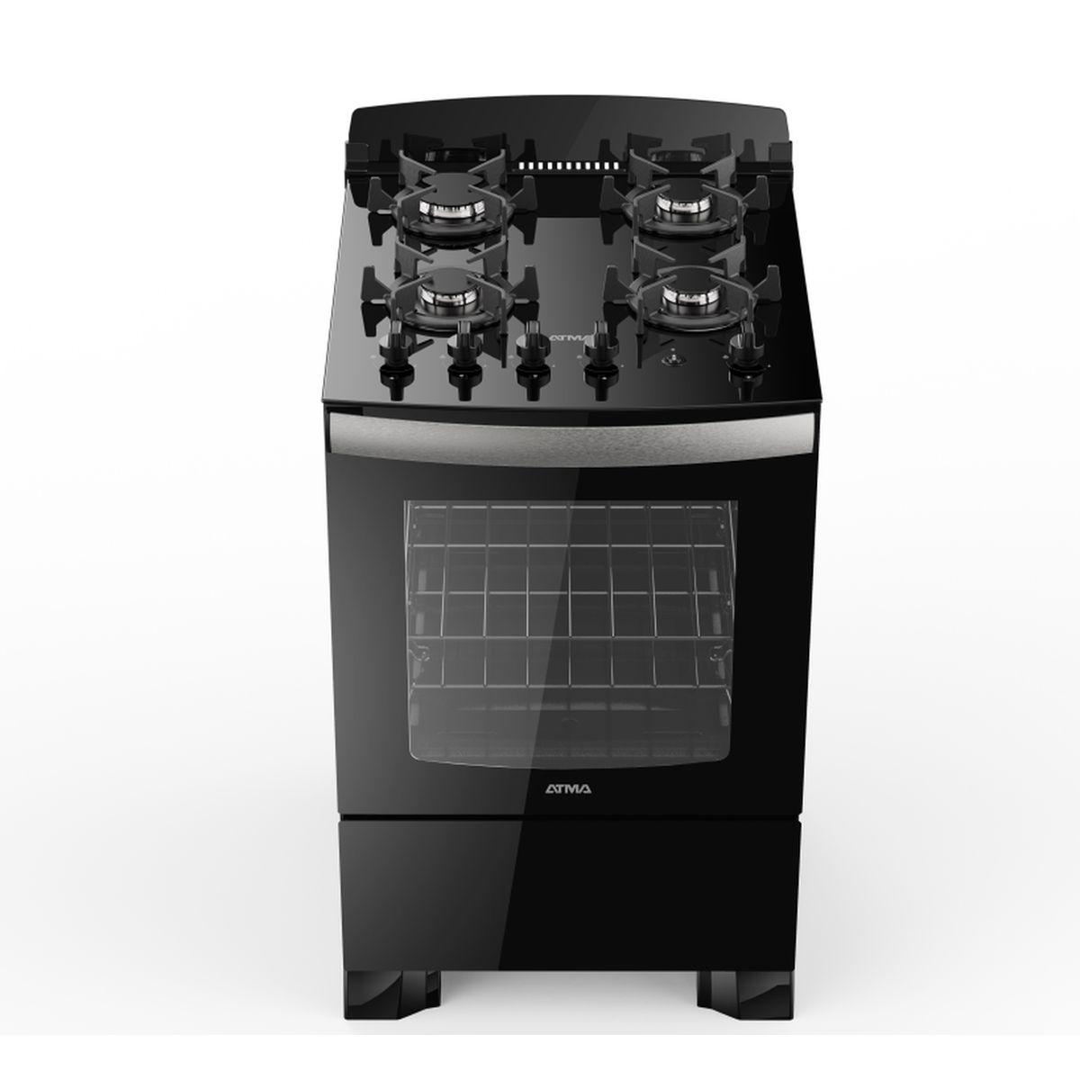 Cocina vitroceramica multigas Atma CCM056N 56 cm negra