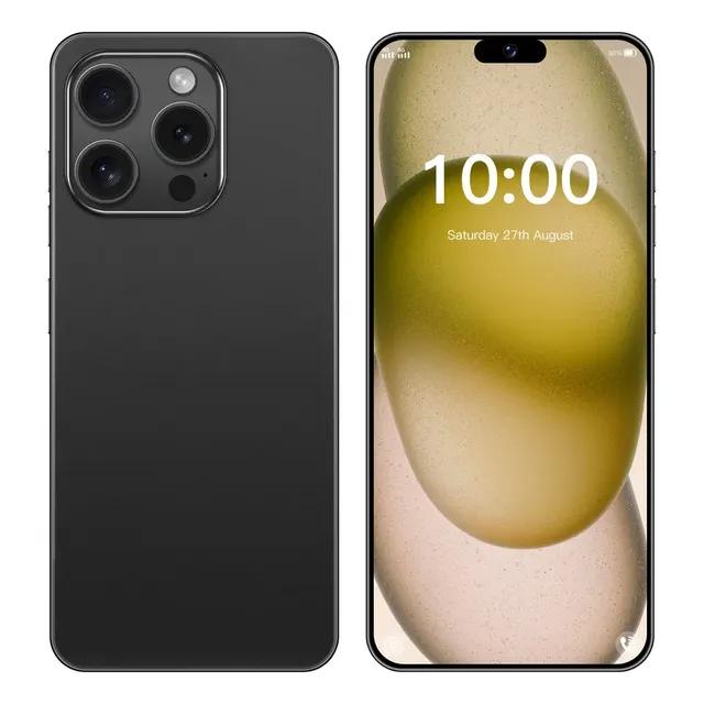 . Phone Android Barato I15 Pro Max 6.3 Black