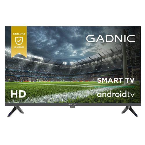 Smart TV Gadnic 32” HD Panel IPS Android TV Pulgadas Bluetooth WiFi Triple HDMI Doble USB Sonido Estereo 20W
