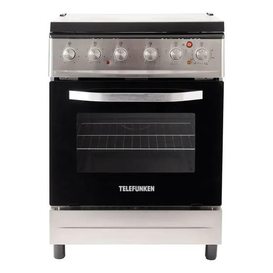 Cocina Electrica Telefunken Acero Inoxidable 60cm Plateado