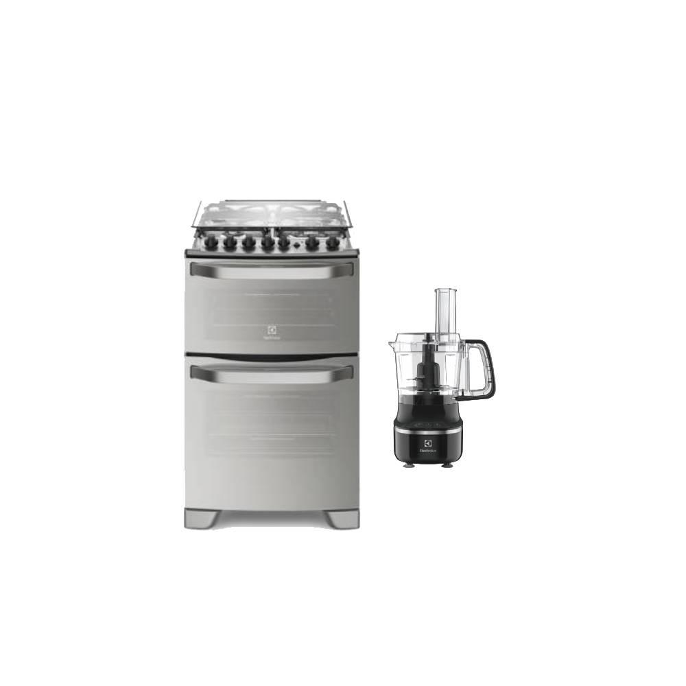 Combo Cocina Electrolux Doble Horno 56DXQ + Multiprocesadora Compacta 3 en 1 EFP500 GRATIS