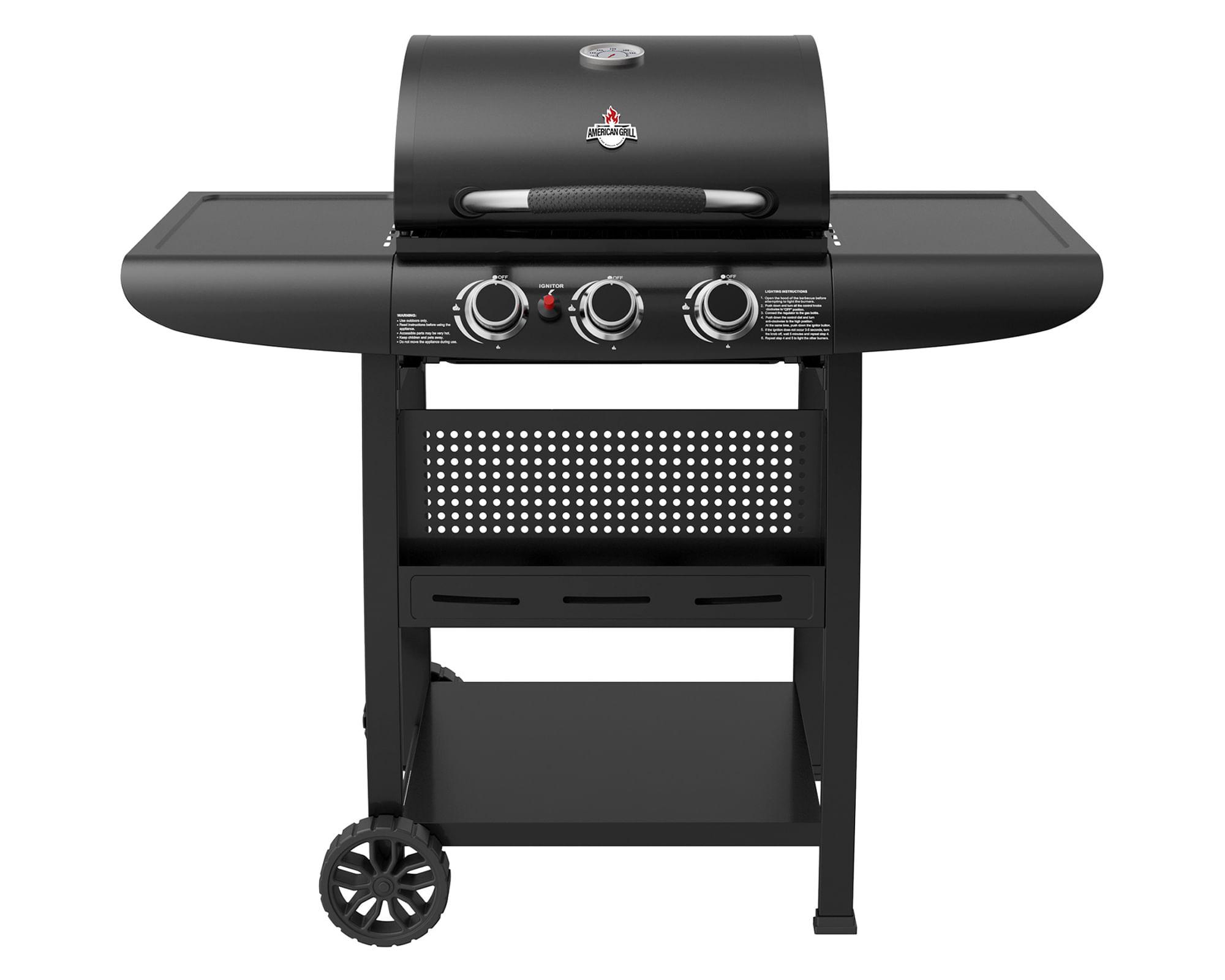 Parrilla a Gas 3B Kansas Black