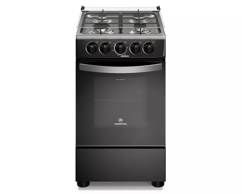 Cocina a Gas 4 Platos Negra FM4LP