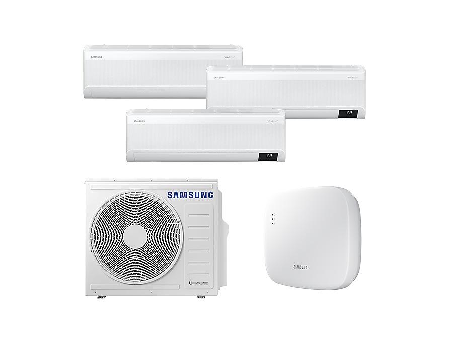 Multi Split Wind-Free, Inverter, Wi-Fi, Frio & Calor 2 x 9000 + 1 x 12000 Btuhr