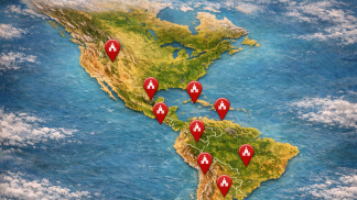 mapa peregrinações marianas na américa latina