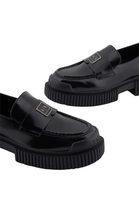 MOCASSINI CON LOGO AX ARMANI EXCHANGE | Mocassino | XW001672AF17478UC001BLACK