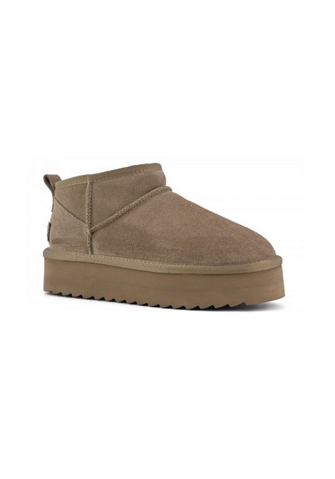 STIVALETTO PLATFORM IN SUEDE COLORS OF CALIFORNIA | Boot | YWPLA01TAUPE