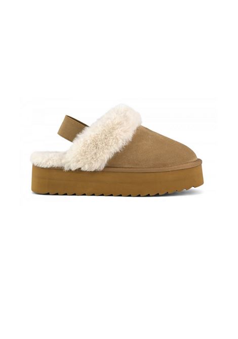 CIABATTA PLATFORM IN SUEDE COLORS OF CALIFORNIA | Boot | YWPLA07TAN