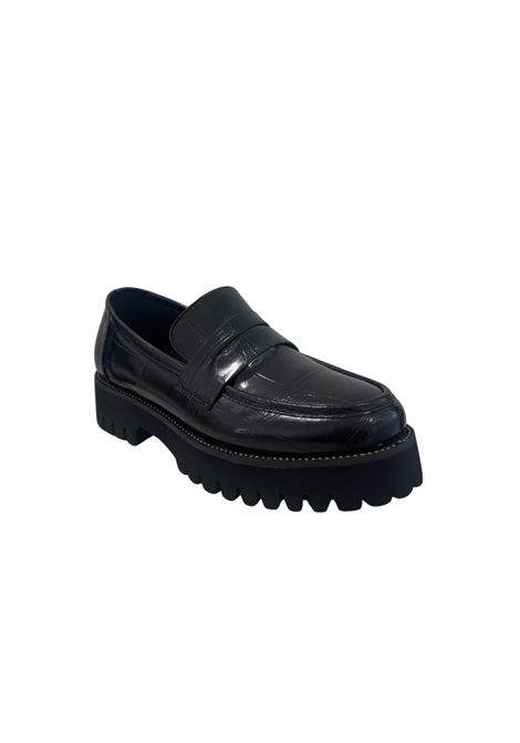 MOCASSINO IN PELLE EXE' | Mocassino | PB6252H1527BLACKCROCO
