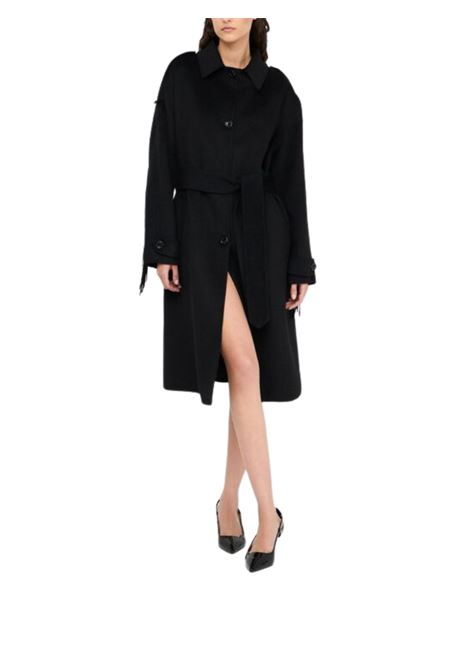 TRENCH CON FRANGE LIU JO BLACK | Cappotto | CF5058T462722222NERO