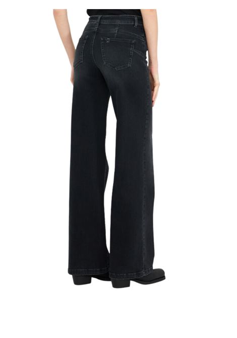 JEANS FLARE BOTTOM UP LIU JO BLUE DENIM | Pantalone | UF5100D02648L451BLACK