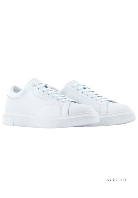SNEAKERS IN PELLE AX ARMANI EXCHANGE | Sneakers | XM000141AF11912U0002BRILLIANTWHITE