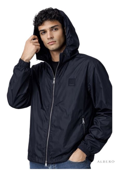 GIUBBINO LEGGERO CON LOGO AX ARMANI EXCHANGE | Giubbino | XM000342AF12285UB101DEEPNAVY