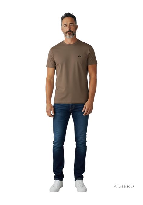 T-SHIRT CON LOGO AX ARMANI EXCHANGE | T-shirt | XM001568AF10358U6107DRIFTWOOD