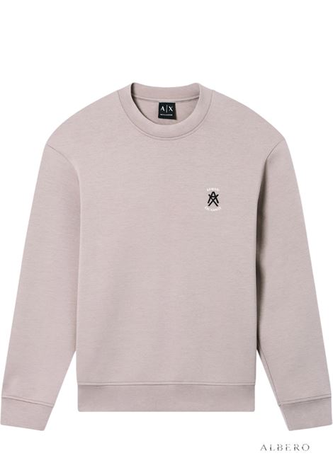 FELPA CON LOGO AX ARMANI EXCHANGE | Felpa | XM001777AF10818U6107DRIFTWOOD